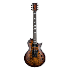 LTD - ESP Guitars LTD -  EC-1000ET Evertune - Electric Guitar - Quilted Maple - Dark Brown Sunburst