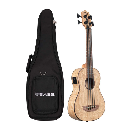 Kala Music Kala - U-Bass - Burl Ash - Acoustic Electric with gig bag Kala Music Kala - U-Bass - Burl Ash - Acoustic Electric with gig bag