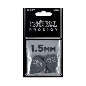 Ernie Ball Ernie Ball - 6 Pack Prodigy Picks - Black Standard - 1.5mm Ernie Ball Ernie Ball - 6 Pack Prodigy Picks - Black Standard - 1.5mm