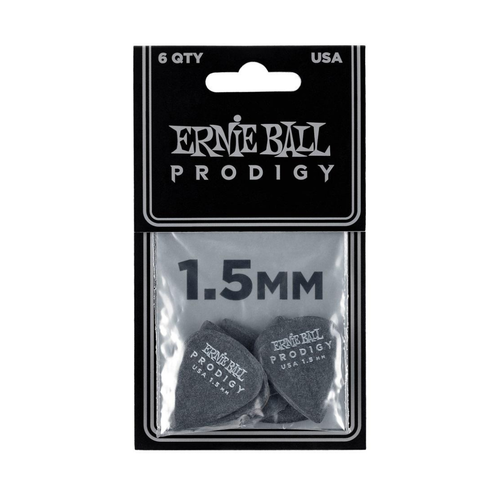 Ernie Ball Ernie Ball - 6 Pack Prodigy Picks - Black Standard - 1.5mm Ernie Ball Ernie Ball - 6 Pack Prodigy Picks - Black Standard - 1.5mm