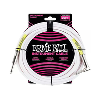 Ernie Ball -  Instrument Cable - 20ft - ST/RAY - White