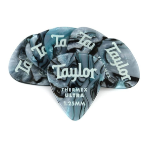 Taylor Guitars Taylor  - Premium Darktone 351 - Thermex Ultra Guitar Pick - 1.25mm - 6 PACK - Abalone