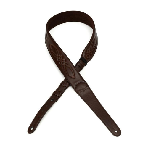 Taylor Guitars Taylor - Vegan Leather Strap - 2.0" - Embossed Logo - Chocolate Brown w/Stitching Taylor Guitars Taylor - Vegan Leather Strap - 2.0" - Embossed Logo - Chocolate Brown w/Stitching
