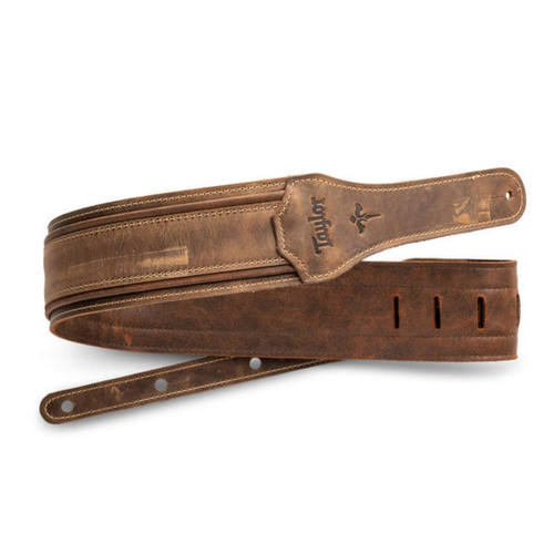 Taylor Guitars Taylor - Wings Leather Strap - 2.5" - Dark Brown Leather Taylor Guitars Taylor - Wings Leather Strap - 2.5" - Dark Brown Leather