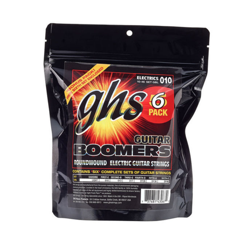 GHS GHS - Boomers Electric Guitar Strings - 6 PACK  - 10-46