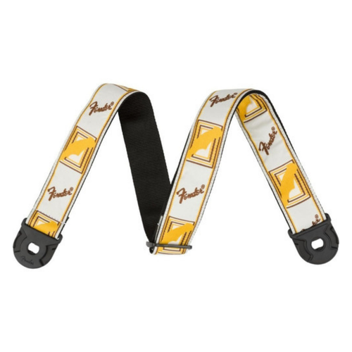 Fender Fender - Quick Grip - Guitar Strap - W/YL/BR Fender Fender - Quick Grip - Guitar Strap - W/YL/BR