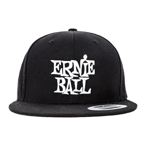 Ernie Ball Ernie Ball - Stacked Logo Hat - Black with White