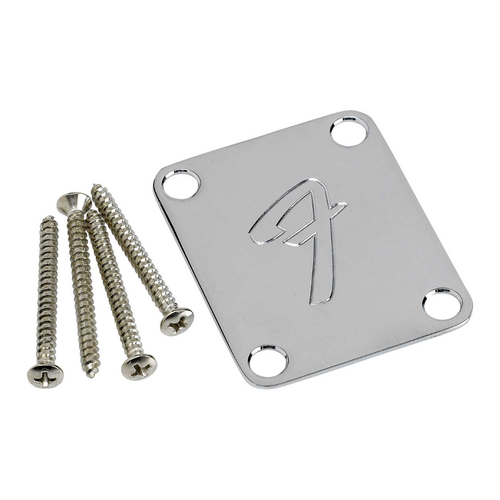 Fender Fender - Neck Plate Fender "F" 70's Chrome Fender Fender - Neck Plate Fender "F" 70's Chrome