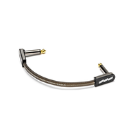 EBS - High Performance Flat Patch Cable  Black/Gold - 10 cm