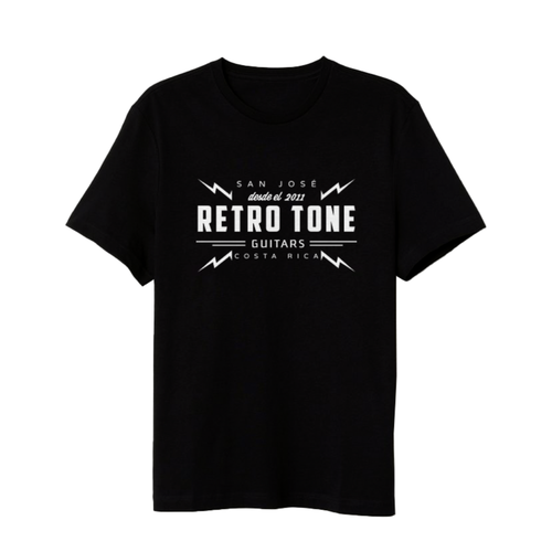 Retro Tone Guitars - T-Shirt - Black/Cream - Special Logo