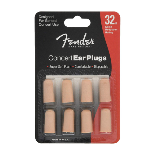 Fender Fender - Concert Ear Plugs - Super Soft Foam - 4 Pair Fender Fender - Concert Ear Plugs - Super Soft Foam - 4 Pair