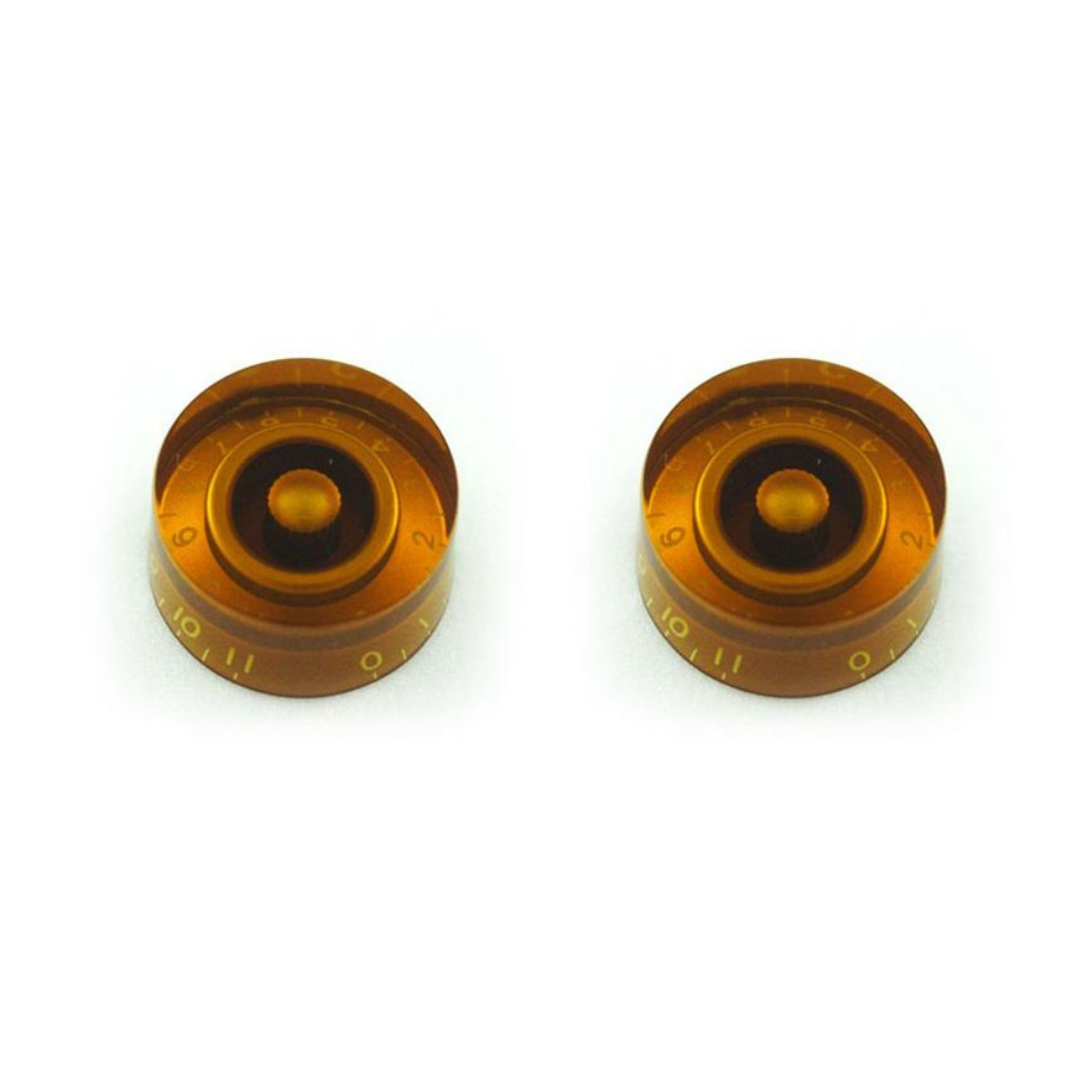 Allparts Allparts Knob Speed Amber (011) Set of 2 Retro Tone Guitars