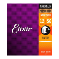 Elixir - Acoustic Phosphor Bronze - Light / Medium Strings - 12-56