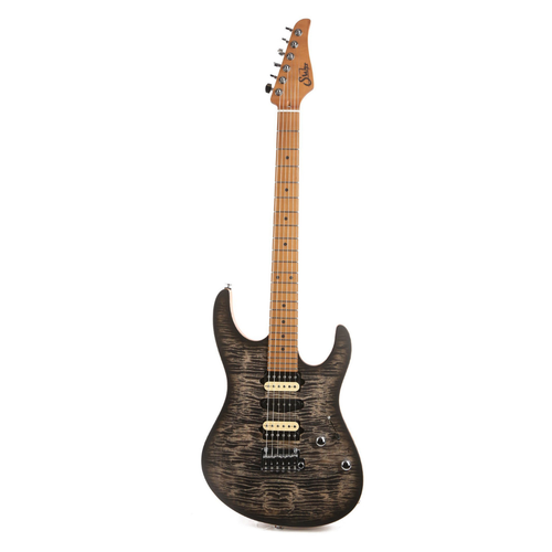 Suhr Suhr - Modern Satin Flame - HSH - 510 Bridge - Limited Edition - Trans Charcoal Burst Suhr Suhr - Modern Satin Flame - HSH - 510 Bridge - Limited Edition - Trans Charcoal Burst