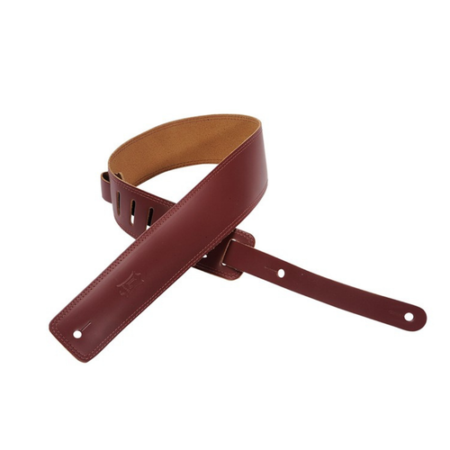 Levy's Leathers Levy's - 2 1/2″ Leather Guitar Strap with suede backing - DM1-BRG Levy's Leathers Levy's - 2 1/2″ Leather Guitar Strap with suede backing - DM1-BRG