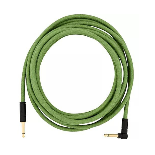 Fender Fender - Festival Hemp - Instrument Cable - 10'ft - RA/ST - Green Fender Fender - Festival Hemp - Instrument Cable - 10'ft - RA/ST - Green