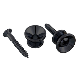 Allparts Allparts - Strap Buttons - Fender Style - Set of 2 - Black