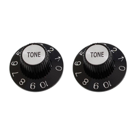 Allparts - Witch Hat Tone Knobs Black