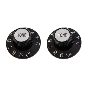 Allparts Allparts - Witch Hat Tone Knobs Black