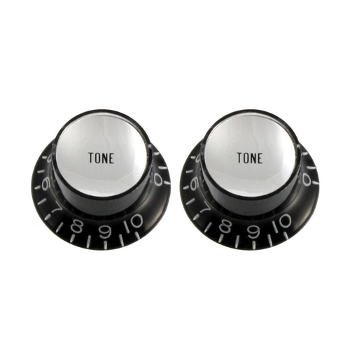 Allparts Allparts - Reflector Tone Knobs - Set of 2 - Black Allparts Allparts - Reflector Tone Knobs - Set of 2 - Black