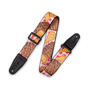 Levy's Leathers Levy's - 2" Wide Polyester Guitar Strap - Chicken and Waffles – MPD2-118