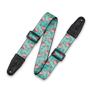 Levy's Leathers Levy's - 2" Wide Polyester Guitar Strap Flamingos – MPD2-121