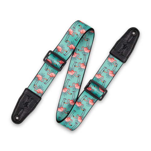 Levy's Leathers Levy's - 2" Wide Polyester Guitar Strap Flamingos – MPD2-121 Levy's Leathers Levy's - 2" Wide Polyester Guitar Strap Flamingos – MPD2-121