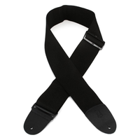 Levy's - 3" Black Polypropylene Guitar Strap - M8P3-BLK