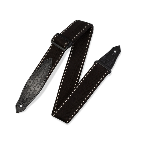 Levy's Leathers Levy's - 2" Heavy-weight Guitar Strap - MSSC80-BLK Levy's Leathers Levy's - 2" Heavy-weight Guitar Strap - MSSC80-BLK