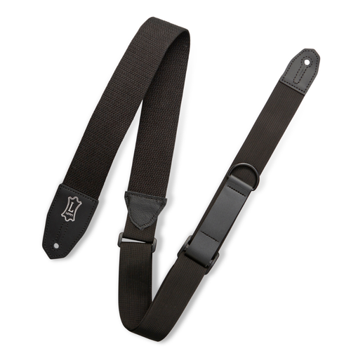 Levy's Leathers Levy's - 2" Wide Cotton Right Height Guitar Strap - MRHC-BLK Levy's Leathers Levy's - 2" Wide Cotton Right Height Guitar Strap - MRHC-BLK