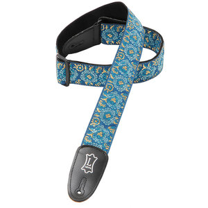 Levy's Leathers Levy's - 2" Asian Print Jacquard Weave Guitar Strap - M8AS-BLU