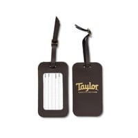 Taylor - Leather Luggage Tag  - Chocolate Brown