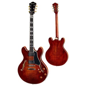 Eastman Strings Eastman - T486 - Thinline Semi Hollow Archtop - Classic Antique Finish w/ Hardshell Case