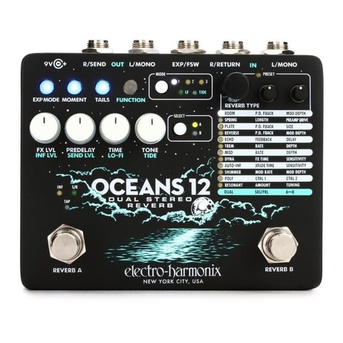 Electro Harmonix Electro Harmonix - Oceans 12 - Reverb Electro Harmonix Electro Harmonix - Oceans 12 - Reverb