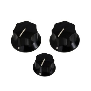 Allparts Allparts - Jazz Bass Knob Set  - Black
