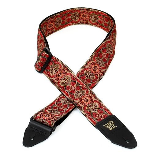 Ernie Ball Ernie Ball - Crimson Paisley Jacquard - Strap Ernie Ball Ernie Ball - Crimson Paisley Jacquard - Strap