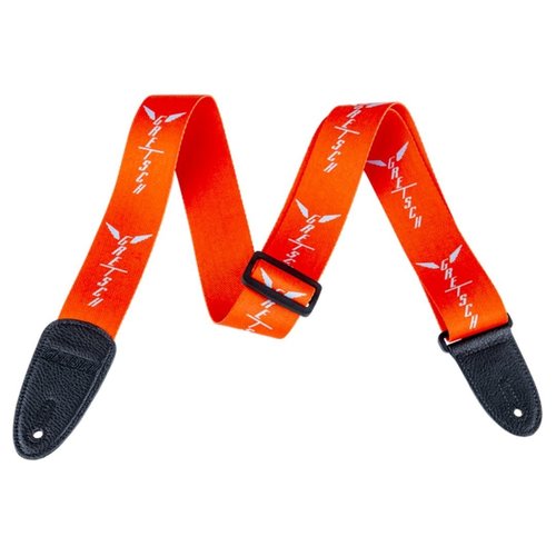 Gretsch Gretsch - Gretsch Wings Guitar Strap - Orange and Grey Gretsch Gretsch - Gretsch Wings Guitar Strap - Orange and Grey