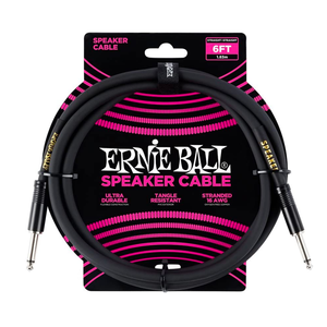 Ernie Ball Ernie Ball - Speaker Cable - 6ft -  Straight/Straight - Black