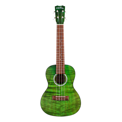 Cordoba Guitars Cordoba - 15CFM - Mahogany - Concert Acoustic Ukulele - Jade Green