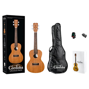 Cordoba Cordoba - UP100 Ukulele Pack - Concert Ukulele  - Natural