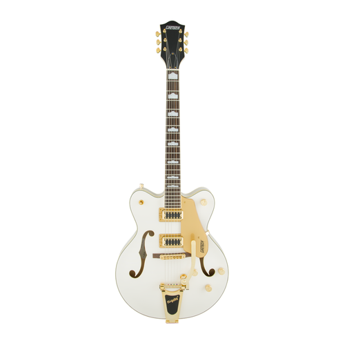 Gretsch USED Gretsch - G5422TG Electromatic Hollow Body Double-Cut with Bigsby and Gold Hardware - Snow Crest White - Consignment