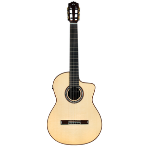 Cordoba Cordoba - GK Pro Negra - Nylon String  Electro Acoustic Guitar - Deluxe Humidified Archtop Wood Case