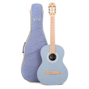 Cordoba Guitars Cordoba - Protege C1 Matiz - Nylon String Acoustic Guitar - w/ Color Matchin Gig Bag - Pale Sky