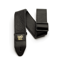 Ernie Ball -  2" Tri-Glide Italian Leather Strap - Black