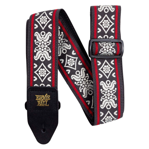 Ernie Ball Ernie Ball - Blackjack Red Jacquard - Strap Ernie Ball Ernie Ball - Blackjack Red Jacquard - Strap