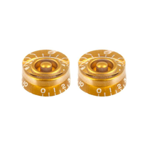 Allparts - Speed Knobs Vintage Syle - Fits USA Split ShaftPots - Gold