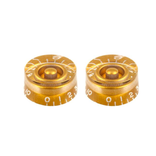 Allparts Allparts - Speed Knobs Vintage Syle - Fits USA Split ShaftPots - Gold