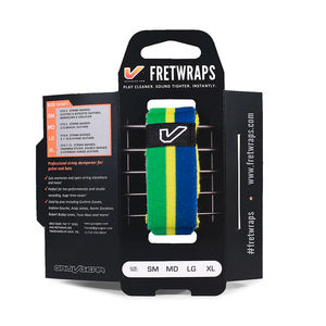 Gruv Gear Gruv Gear - Fretwraps World Flags - String Muters Green/Yellow/Blue - Small