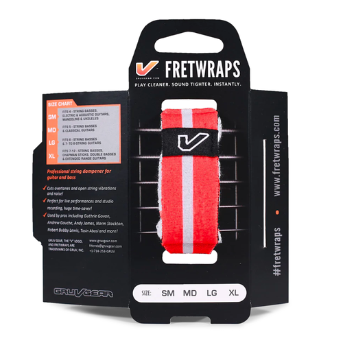 Gruv Gear Gruv Gear - Fretwraps World Flags - String Muters Red/White - Small