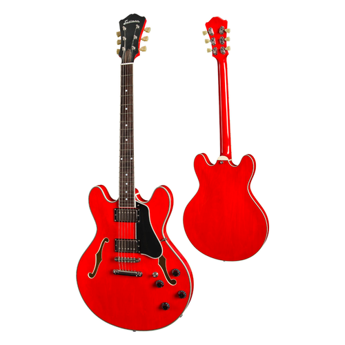 Eastman Strings USED - Eastman - T386-RD - Thinline Semi Hollow - w/ Hardshell Case - Red - CONSIGNMENT